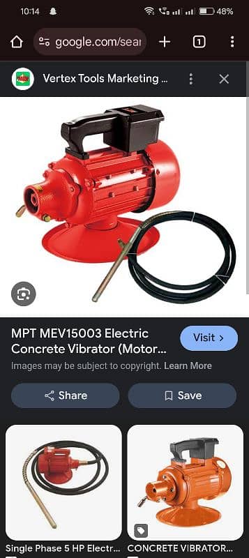 Electrical Viberator just One time used with 15 Rft Lead 0