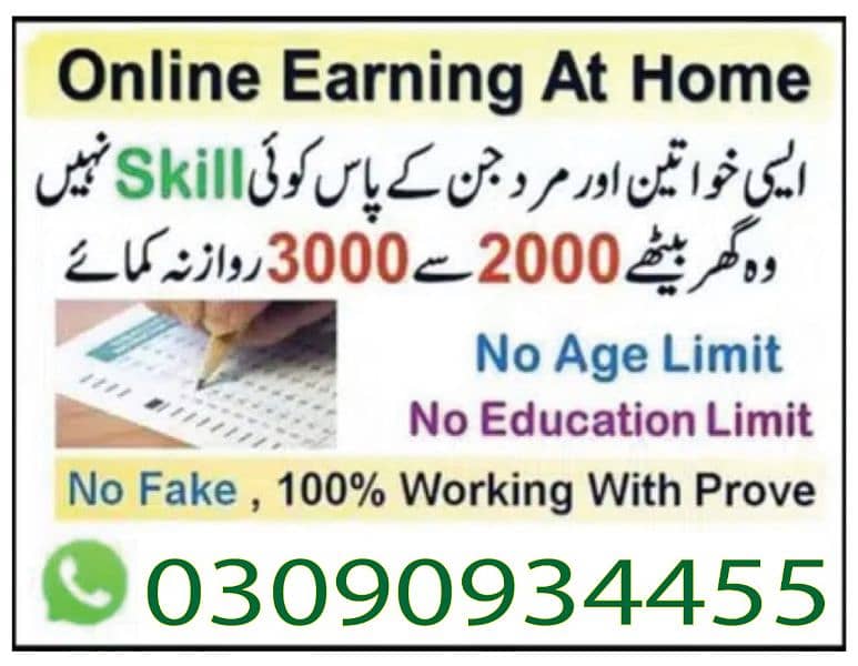 Boys/Girls/male/females Online job available, assignment,typing 0
