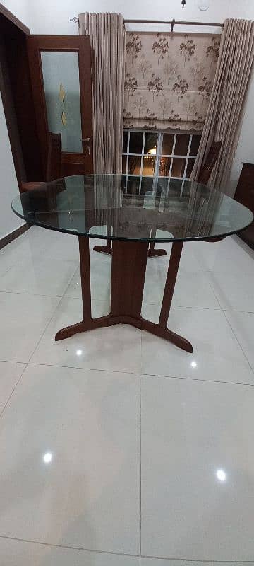 Glass top dining table 0
