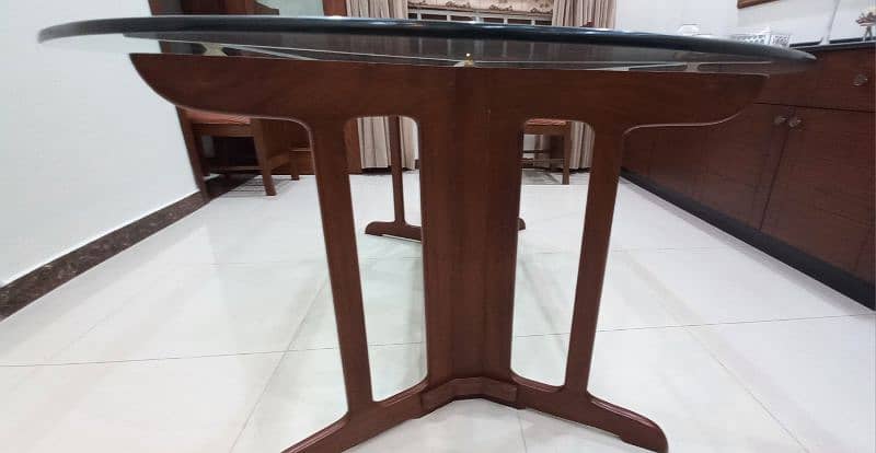 Glass top dining table 1