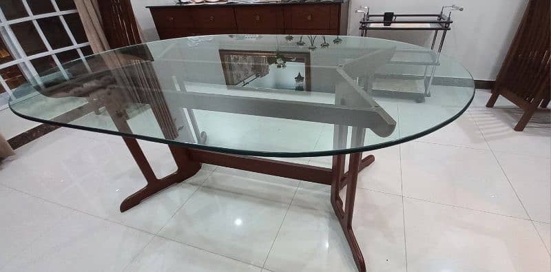 Glass top dining table 3