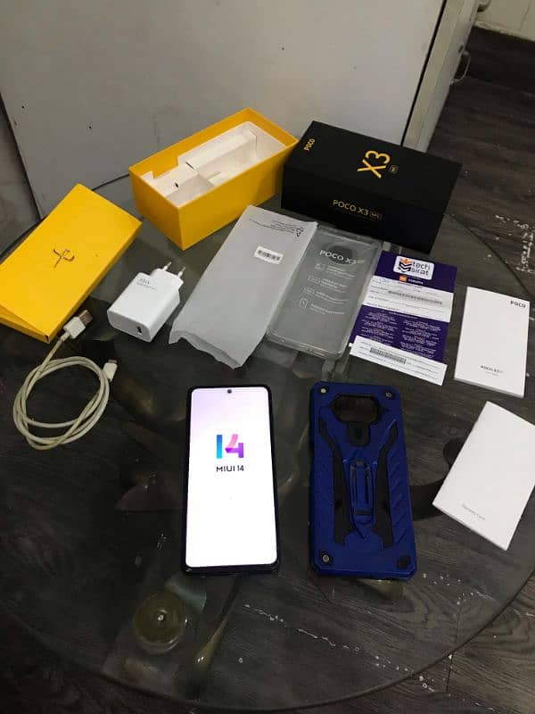 Poco X3 NFC 6gb 128gb with charger and box 1