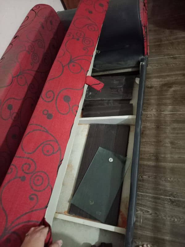 sofa cum bed with under space & Its In a good condition 1