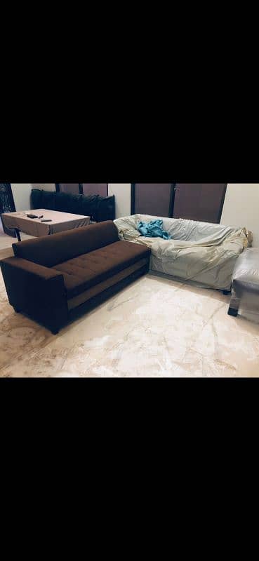 Beautiful Glass Dinning Table with 6 Chairs+BEDROOM SET+SECTIONAL SOFA 4