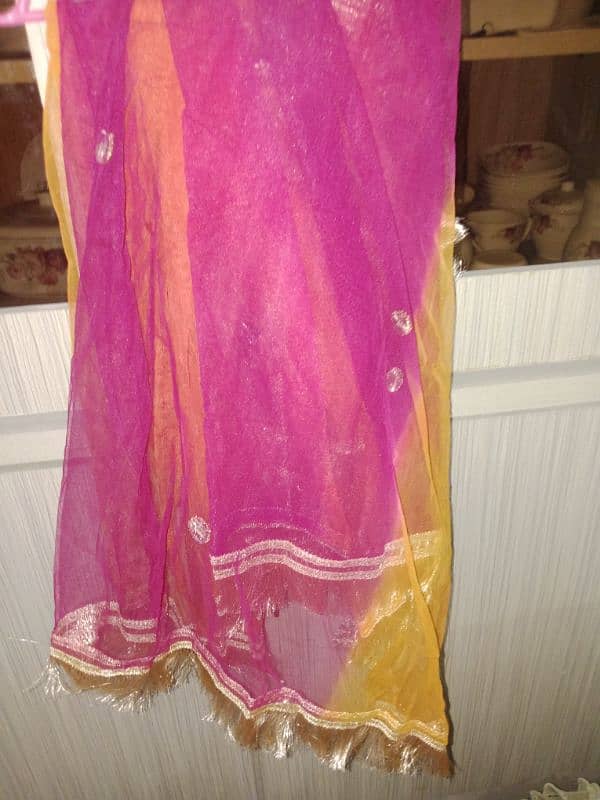 indian silk with gotta kora dabka work 0