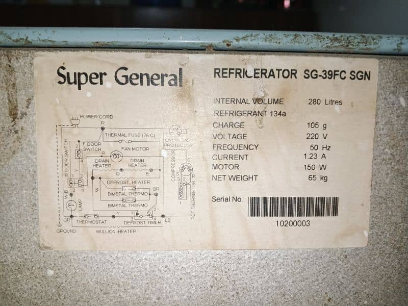 Fridge Super General eneral No Frost 0