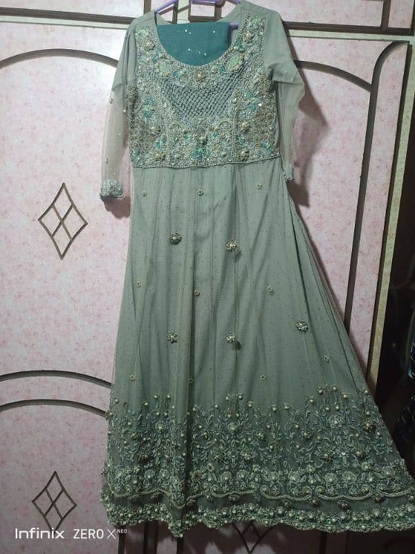 Beautiful maxi with dubatta for sale 0