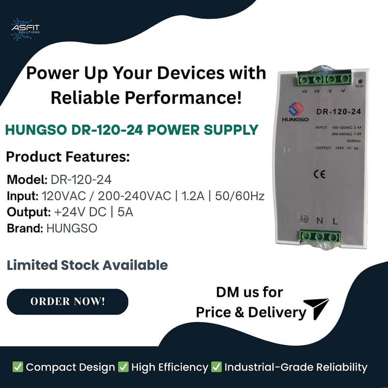 24V AC to DC Power Supply Perfect for industrial & automation systems 0