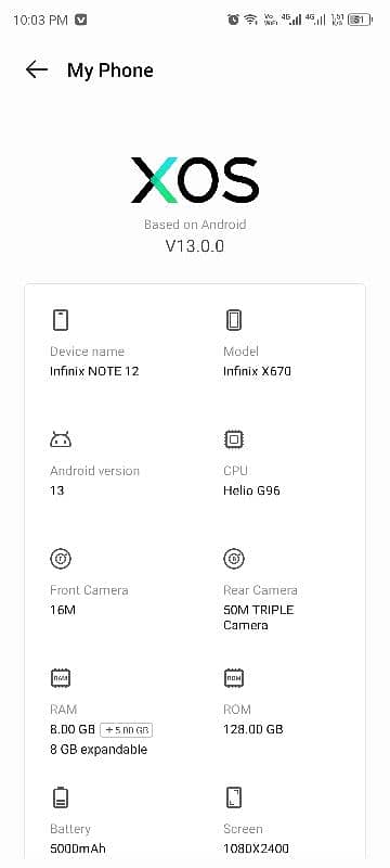 Infinix not 12 g96 2