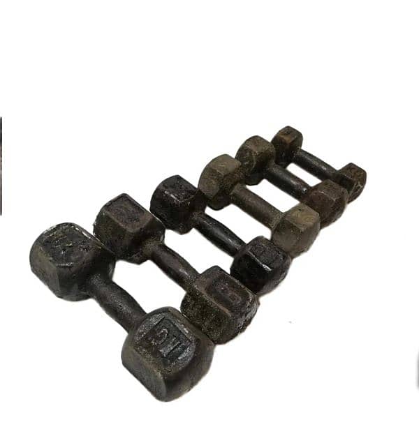 Iron dumbbell pair 10kg 0