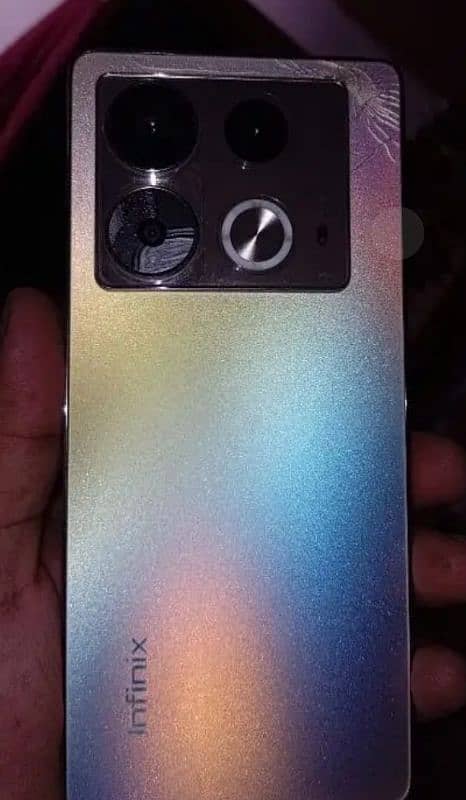 infinx Note 40 box or chger Sat ha  3 Mont warnit ha abi 0