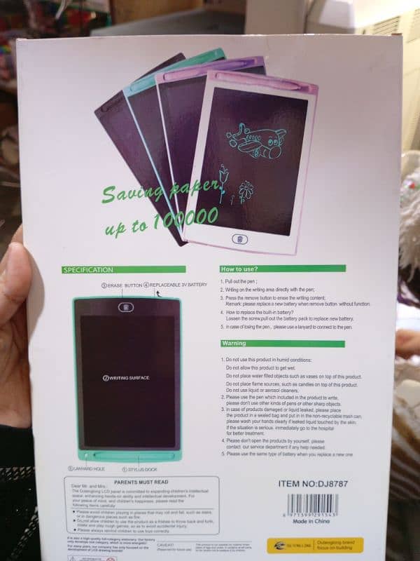 Lcd writing tablet 9