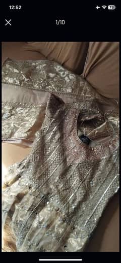 a pretty golden frock