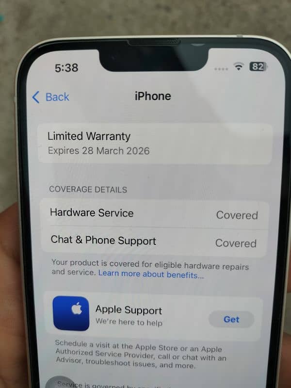 iphone 13 128 gb 4 month sim work 1 year full warnty only 7 time charg 5