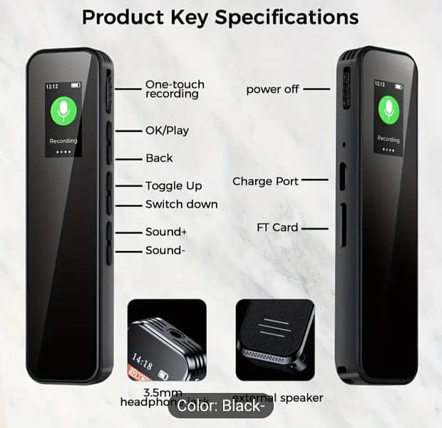 Digital voice Recorder with 32 GB card 0