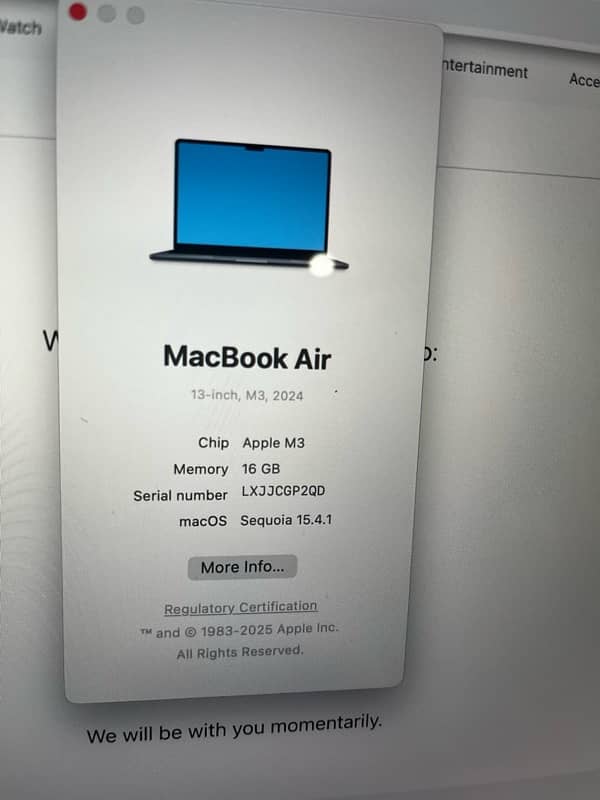 Apple macbook air M3 open box 2