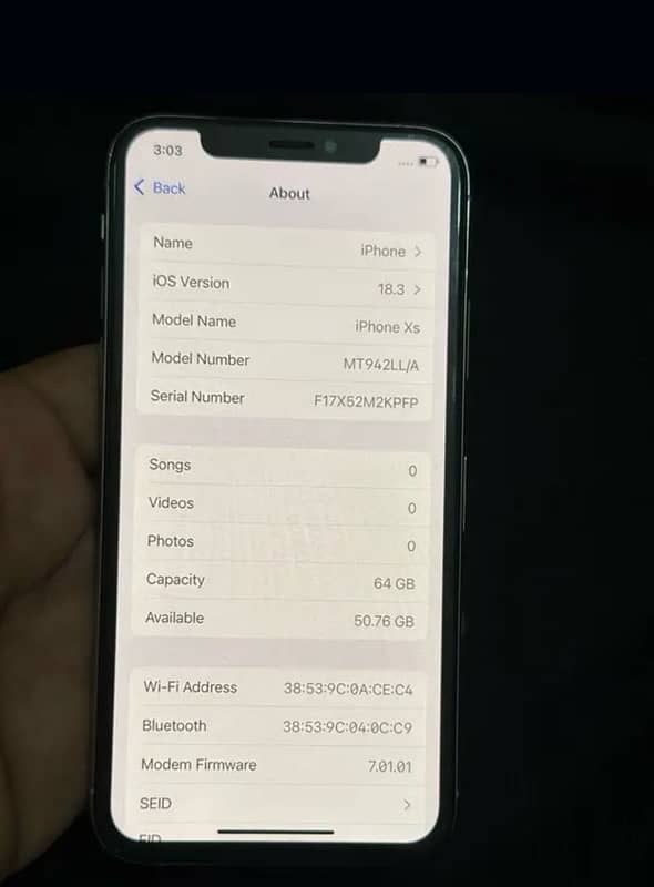 Iphone xs 64gb non pta 6