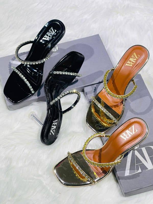 ZARA CRYSTAL HEEL 1