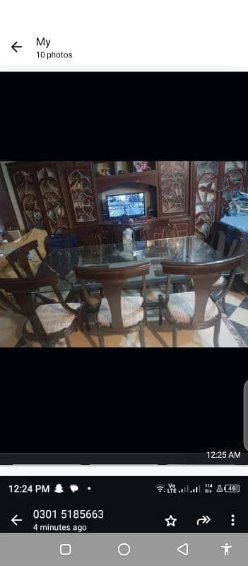 8 seater sheesham wood dinning table 0