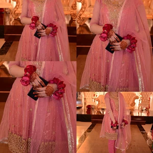 pink fancy dress small size perfect condition 0