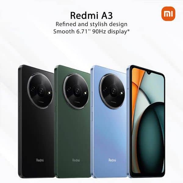 REDMI A3 4/64 BOX PACK ONE YEAR WARRANTY OFFICIAL PTA APPROVED 1