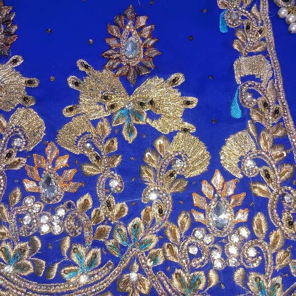 full heavy zari work gown  with dubata 1
