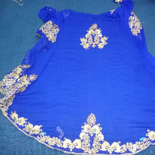 full heavy zari work gown  with dubata 3