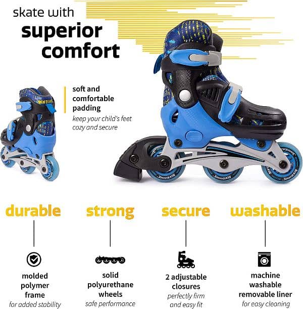 Roller Skates Shoes Pairs Best Gift for Children Multicolour Available 1