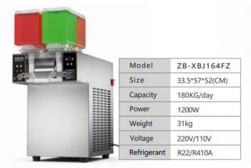 Bingsu snowflake Ice Machine Slush Tawa Machine Ice Maker Pizza Oven 8