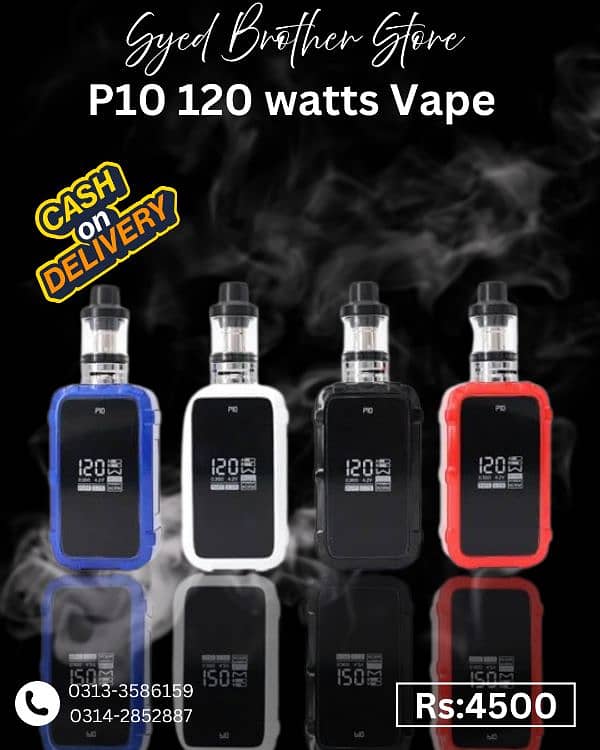 koko prime vision, P8 100 watts vape, caliburn g3 lite, Freemax168, & 2