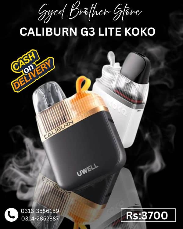koko prime vision, P8 100 watts vape, caliburn g3 lite, Freemax168, & 6