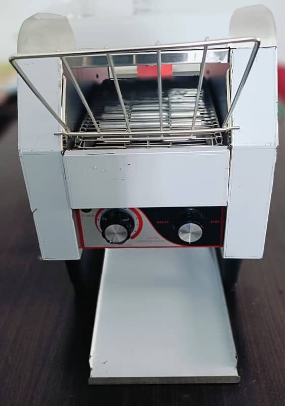 Bun toaster conveyor toaster pizza oven dough roller bread slicer gril 1