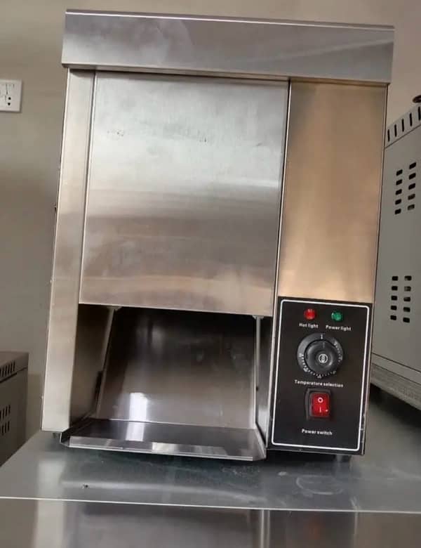 Bun toaster conveyor toaster pizza oven dough roller bread slicer gril 4