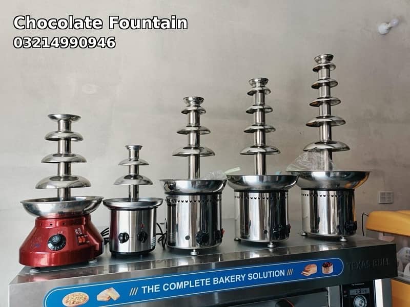 Chocolate fountain Cone maker Tawa Ice cream pizza cone machine coffee 0