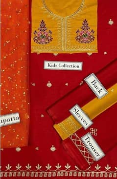 Maria B Kids 3pc Summer Lawn Suit – Embroidered –All Pakistan Delivery