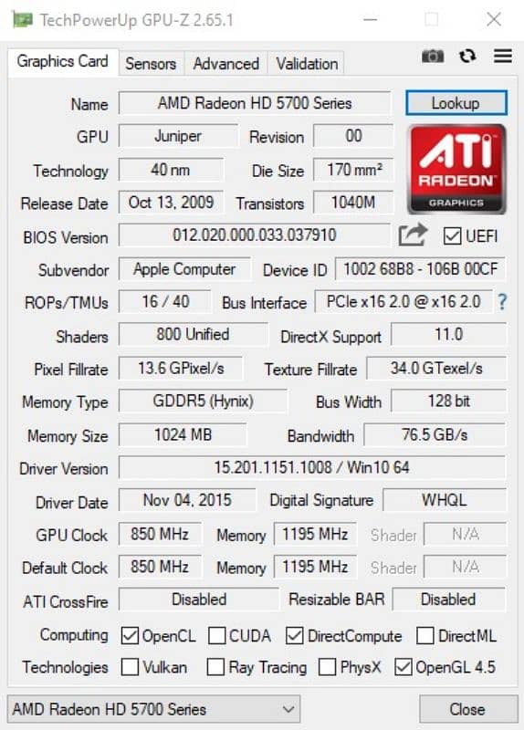 amd hd 5770 1 gb ddr5 graphics card 2