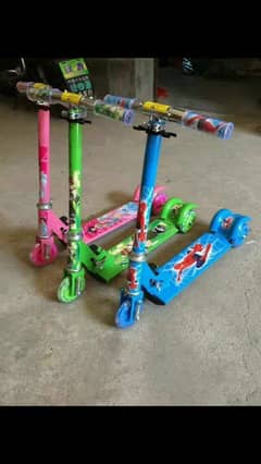 3 Wheel Scooter With Adjustable Height And Foldable For Kids
