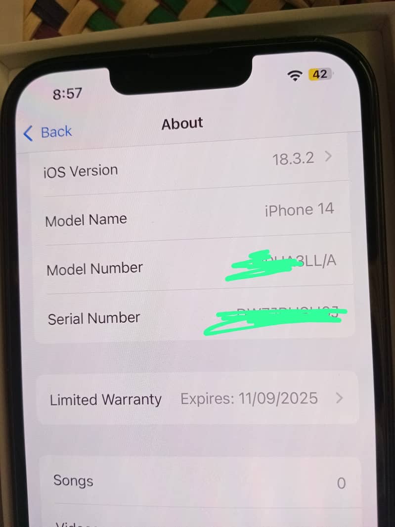 Iphone 14jv128gb88:/:10/10 full brand new condition  4