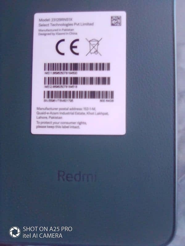 Redmi A3براۓ فروخت ھے 3