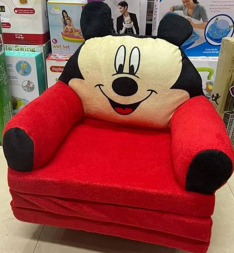 Kids sofa, plush chair, Mikey Mouse sofa, toddler seating, stuff toys 2