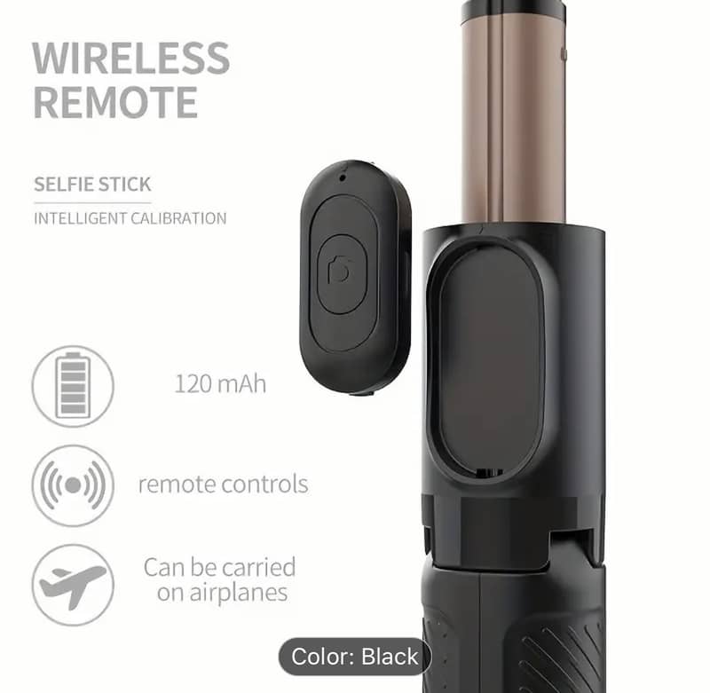 QAML Head Stabilizer Tripod, USB Charging, ABS Material, 270° Swivel 5