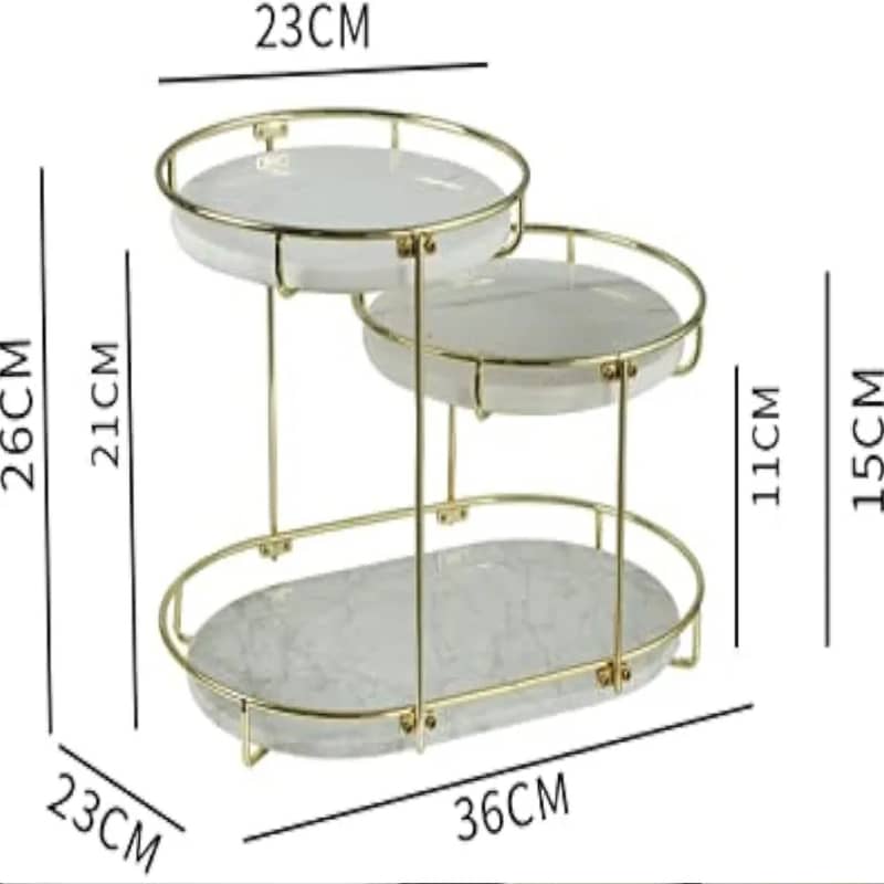 Luxury Design Shelf 3 Tier Makeup Organizer. 1