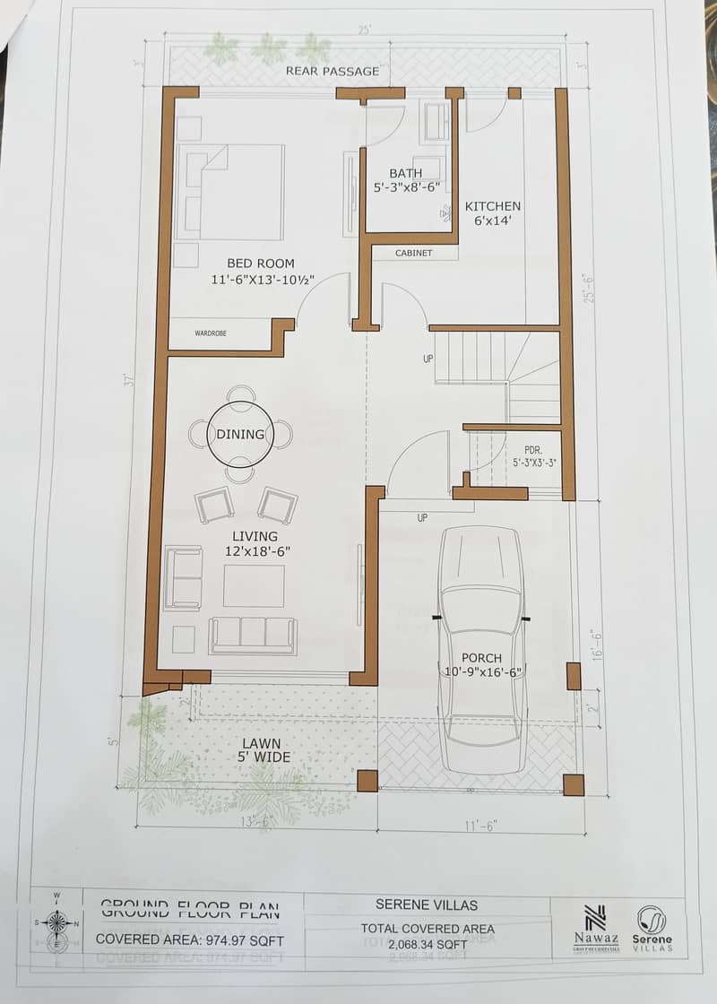 5 Marla Spacious House Available In Serene Villas For sale 0