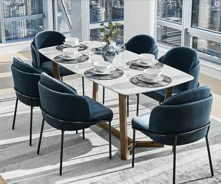 Dining Table - 6 Seater Dining Table - Dining Table With Dining Chair 17