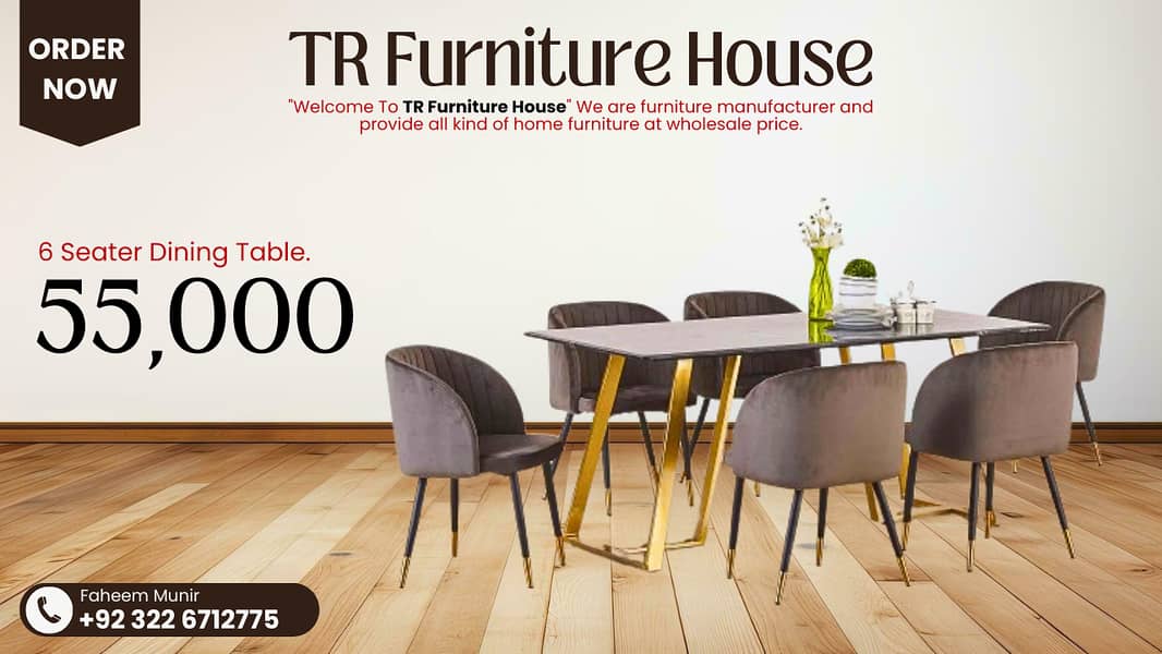Dining Table - 6 Seater Dining Table - Dining Table With Dining Chair 0