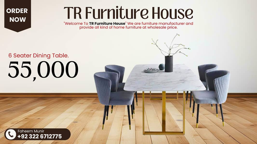Dining Table - 6 Seater Dining Table - Dining Table With Dining Chair 3