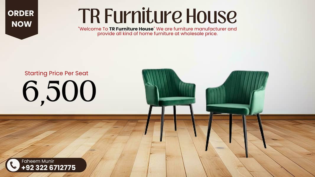 dining table / dining table with dining chairs / 6 seater dining table 2