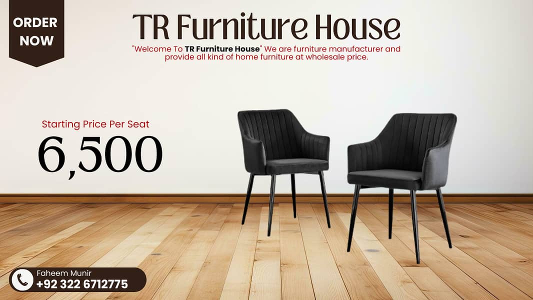 dining table / dining table with dining chairs / 6 seater dining table 3