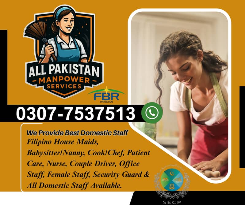 We Provide All Domestic Staff Maid , Nanny , Cook,Chef , Driver Helper 4