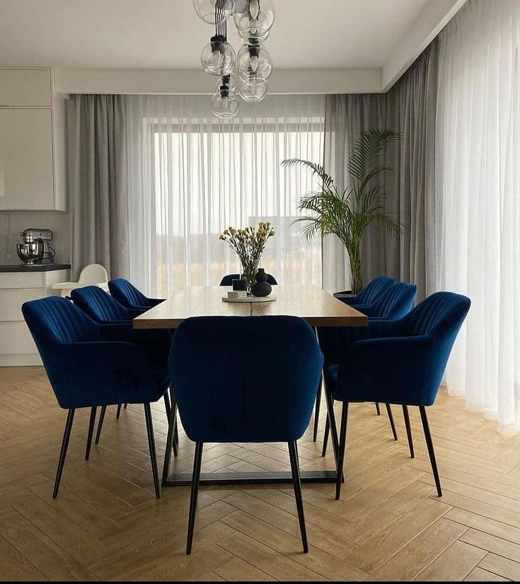 cafe dining table - 6 seater dining table - dining table with chair 10